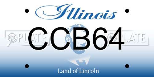 CCB64 Illinois License Plate