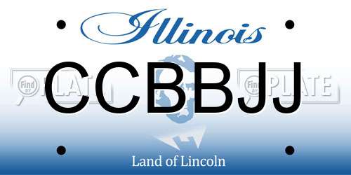 CCBBJJ Illinois License Plate