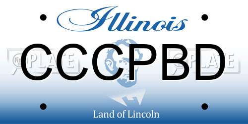 CCCPBD Illinois License Plate