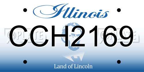 CCH2169 Illinois License Plate