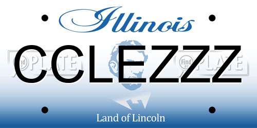 CCLEZZZ Illinois License Plate