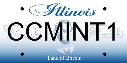 CCMINT1 Illinois License Plate