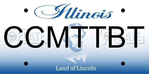 CCMTTBT Illinois License Plate