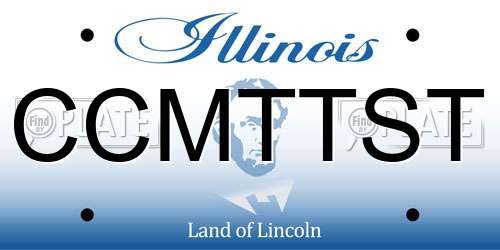 CCMTTST Illinois License Plate