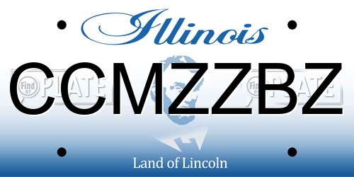 CCMZZBZ Illinois License Plate