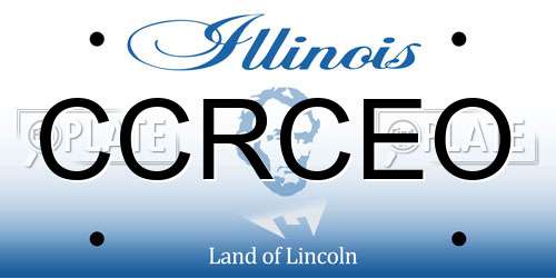 CCRCEO Illinois License Plate