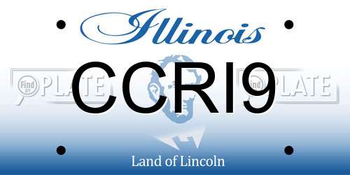 CCRI9 Illinois License Plate