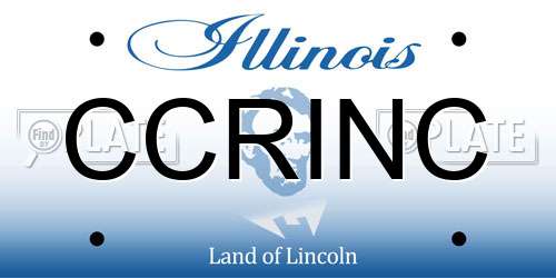 CCRINC Illinois License Plate