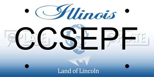 CCSEPF Illinois License Plate