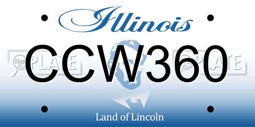 CCW360 Illinois License Plate
