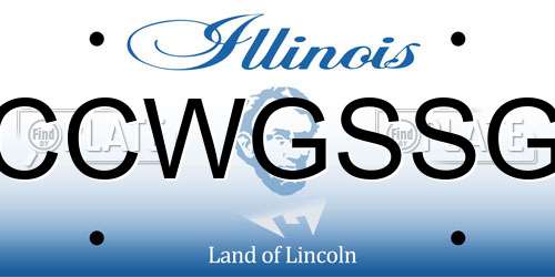 CCWGSSG Illinois License Plate