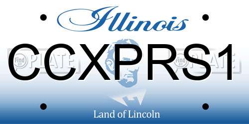 CCXPRS1 Illinois License Plate