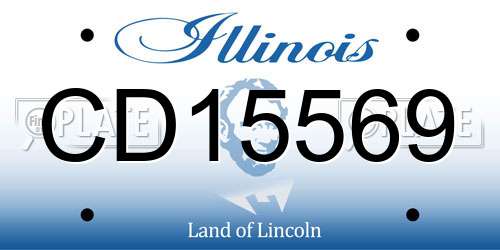 CD15569 Illinois License Plate