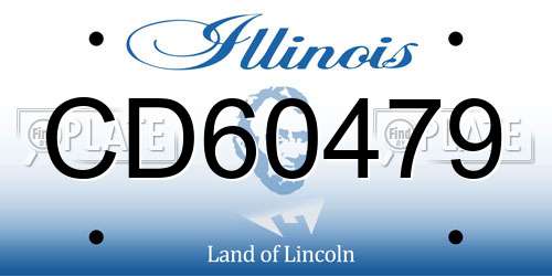 CD60479 Illinois License Plate