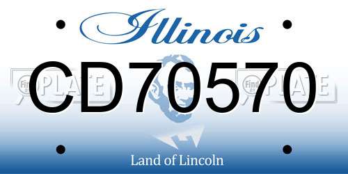 CD70570 Illinois License Plate