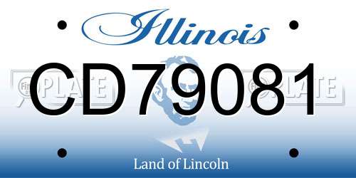 CD79081 license plate in IL state