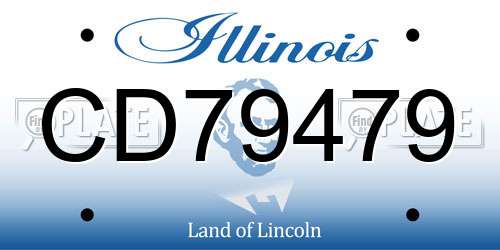 CD79479 Illinois License Plate