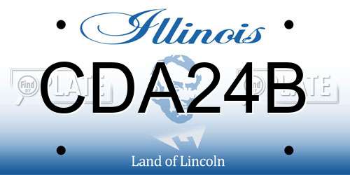 CDA24B Illinois License Plate