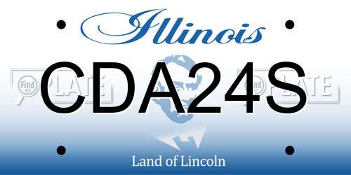 CDA24S Illinois License Plate