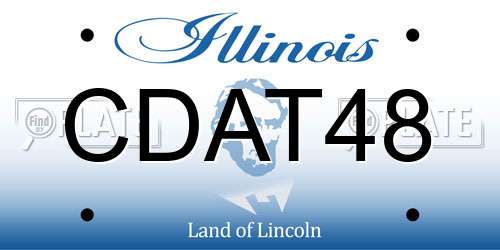 CDAT48 Illinois License Plate