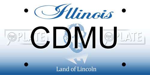 CDMU Illinois License Plate