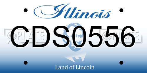 CDS0556 Illinois License Plate