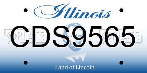 CDS9565 Illinois License Plate