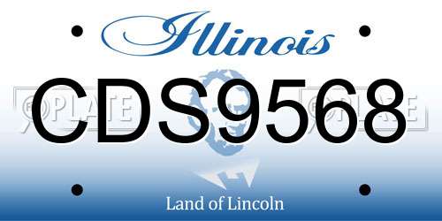 CDS9568 Illinois License Plate