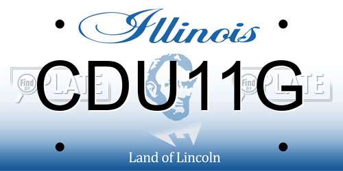 CDU11G Illinois License Plate