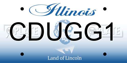 CDUGG1 Illinois License Plate