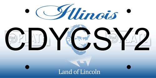 CDYCSY2 Illinois License Plate