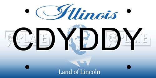 CDYDDY Illinois License Plate