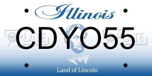 CDYO55 Illinois License Plate