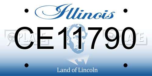 CE11790 Illinois License Plate