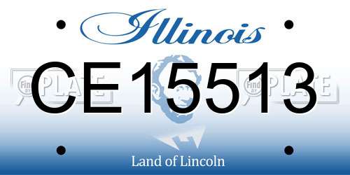 CE15513 Illinois License Plate