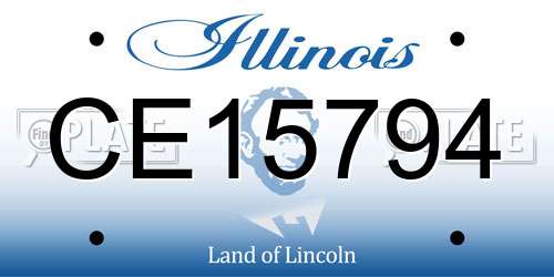 CE15794 Illinois License Plate