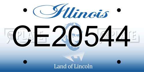 CE20544 Illinois License Plate