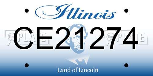 CE21274 Illinois License Plate