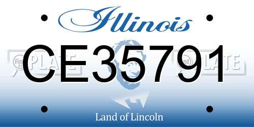 CE35791 Illinois License Plate