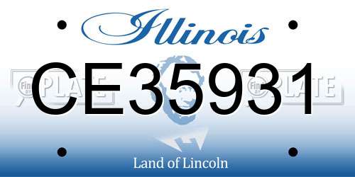 CE35931 Illinois License Plate