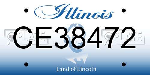 CE38472 Illinois License Plate
