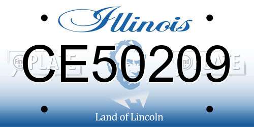 CE50209 Illinois License Plate