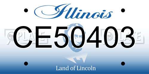 CE50403 Illinois License Plate