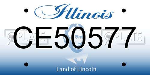 CE50577 Illinois License Plate