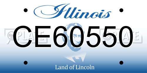 CE60550 Illinois License Plate