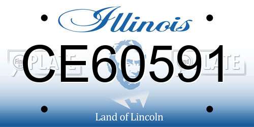 CE60591 Illinois License Plate