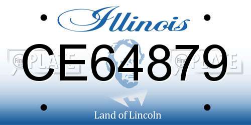 CE64879 Illinois License Plate