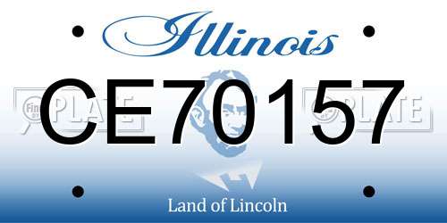 CE70157 Illinois License Plate