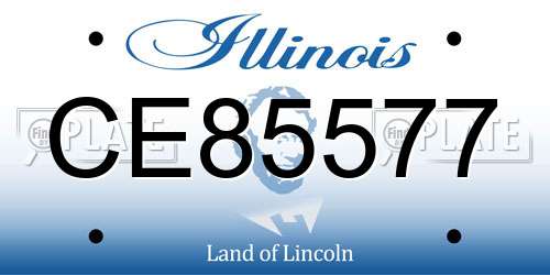 CE85577 Illinois License Plate