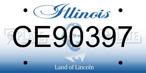CE90397 Illinois License Plate